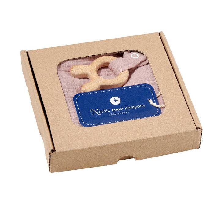 Nordic Coast Company Kuscheltuch Musselin Hase Rosa Kostenlose Rückgabe