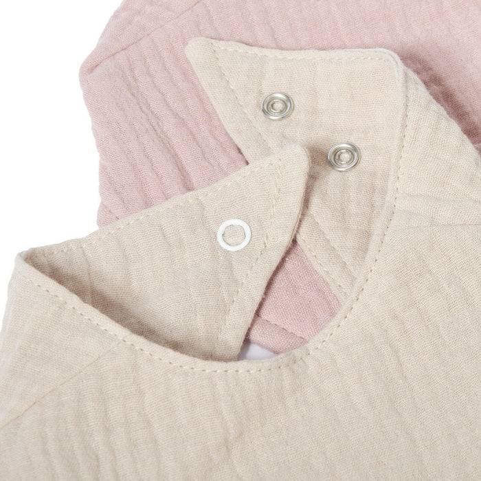 Nordic Coast Company Musselin Lätzchen-Set Altrosa & Beige Bis zu 65% Rabatt