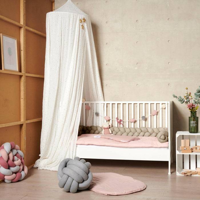Nordic Coast Company Bettschlange geflochten Sand Strick XL Online Outlet