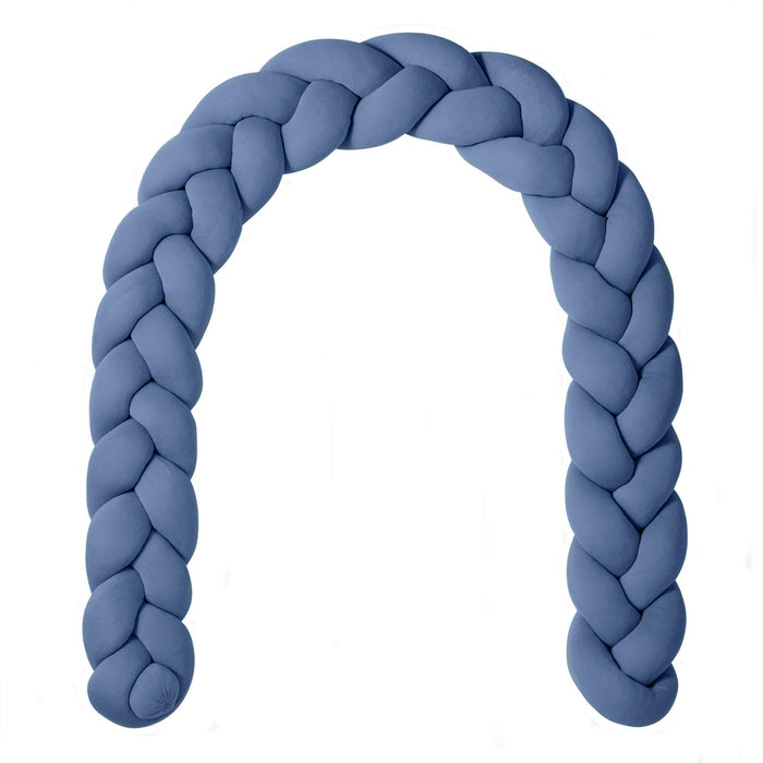 Nordic Coast Company Bettschlange geflochten Blau Jersey Angebote