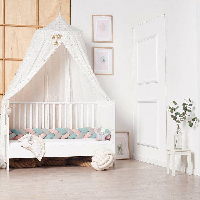Nordic Coast Company Bettschlange geflochten Jersey Trio Mint Günstig kaufen