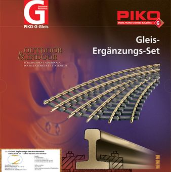 Piko G Gleis Ergänzungs-Set mit Prellbock Artikelnummer: 35301 Sonderangebot der Fabrik
