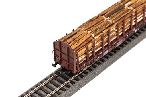 Piko Stammholztransportwagen Roos-t642 mit Holzladung RSBG VI Artikelnummer: 24610 Neuheiten