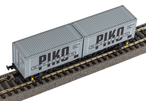 Piko Containertragwagen DR IV 2 x 20' Container "VEB PIKO" Artikelnummer: 27709 Preisnachlass