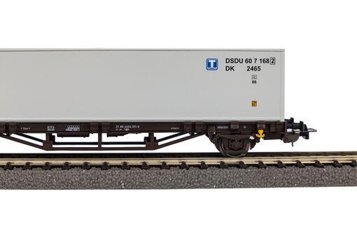 Piko Containertragwagen Lgjs DSB V beladen mit 40' Container DSB Artikelnummer: 27720 Letzter Tag