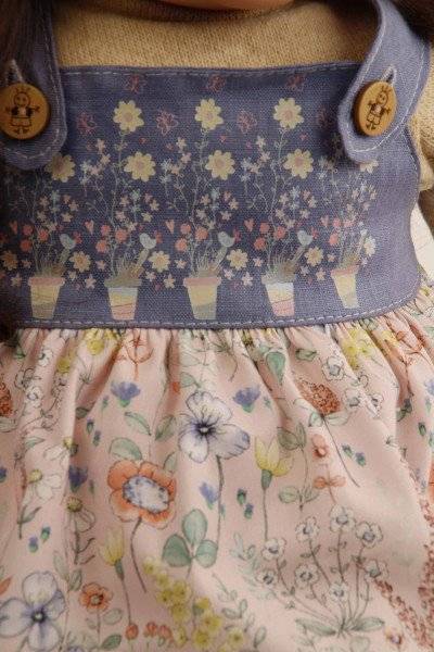 Schildkröt Manufaktur Kleidung zu Puppe 52 cm Klara/Elli/Julchen Blumenkleidung Outlet
