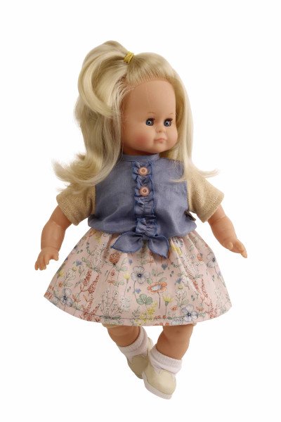 Schildkröt Manufaktur Kleidung zu Puppe 37 cm Schlummerle/Strampelchen/Schlenkerle/Lenchen- Blumenkleid Bestseller
