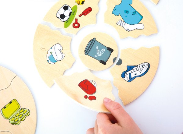 Schildkröt Manufaktur Puzzle HUMANICO "Mülltrennung" by Beleduc Sonderangebote