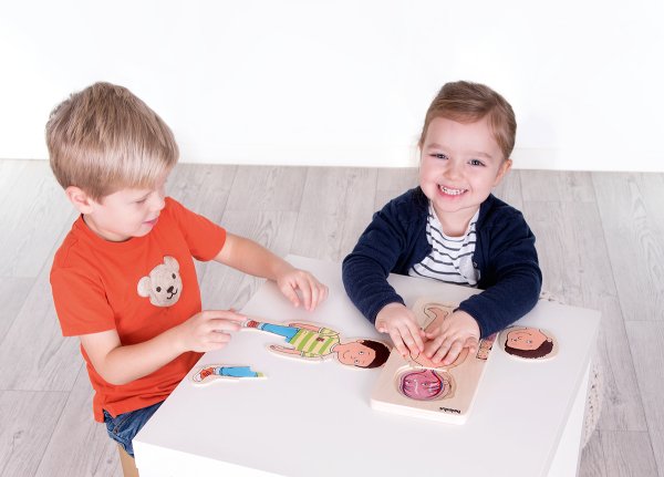 Schildkröt Manufaktur Lagen-Puzzle "Dein Körper" Junge by Beleduc Vierteljährliche Förderung