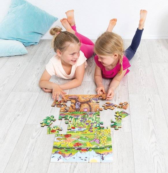 Schildkröt Manufaktur Boden-Puzzle "Entdecke die Blumenwiese" by Beleduc Bis zu 55% Rabatt