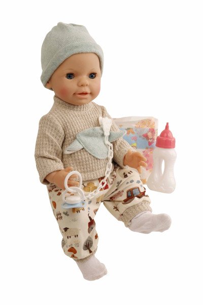 Schildkröt Manufaktur Kleidung zu Trink + Näßbaby 40 cm Finn Bauernhof Online Outlet