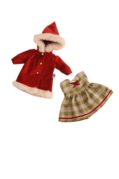 Schildkröt Manufaktur Kleidung zu Stehpuppe 34 Kleidung winterlich rot/grün Zeitlich begrenztes Angebot