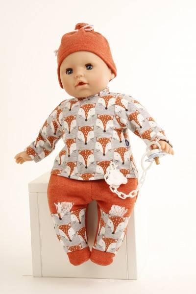 Schildkröt Manufaktur Kleidung zu Baby Amy 45 cm mit Fuchsprint Wochenangebot