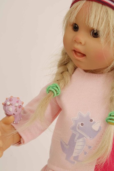 Schildkröt Manufaktur Puppe Müller-Wichtel Emma 30 cm blonde Haare, Drachen-Kleidung Vierteljährliche Förderung