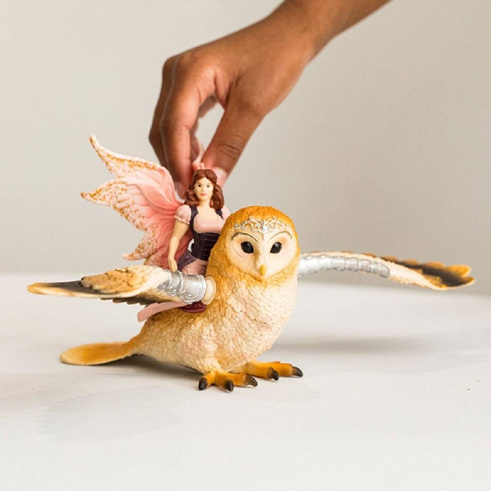 Schleich Elfe auf Glitzer-Eule Outlet