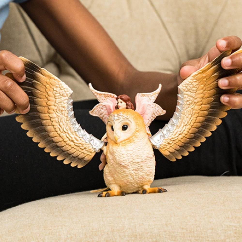 Schleich Elfe auf Glitzer-Eule Outlet