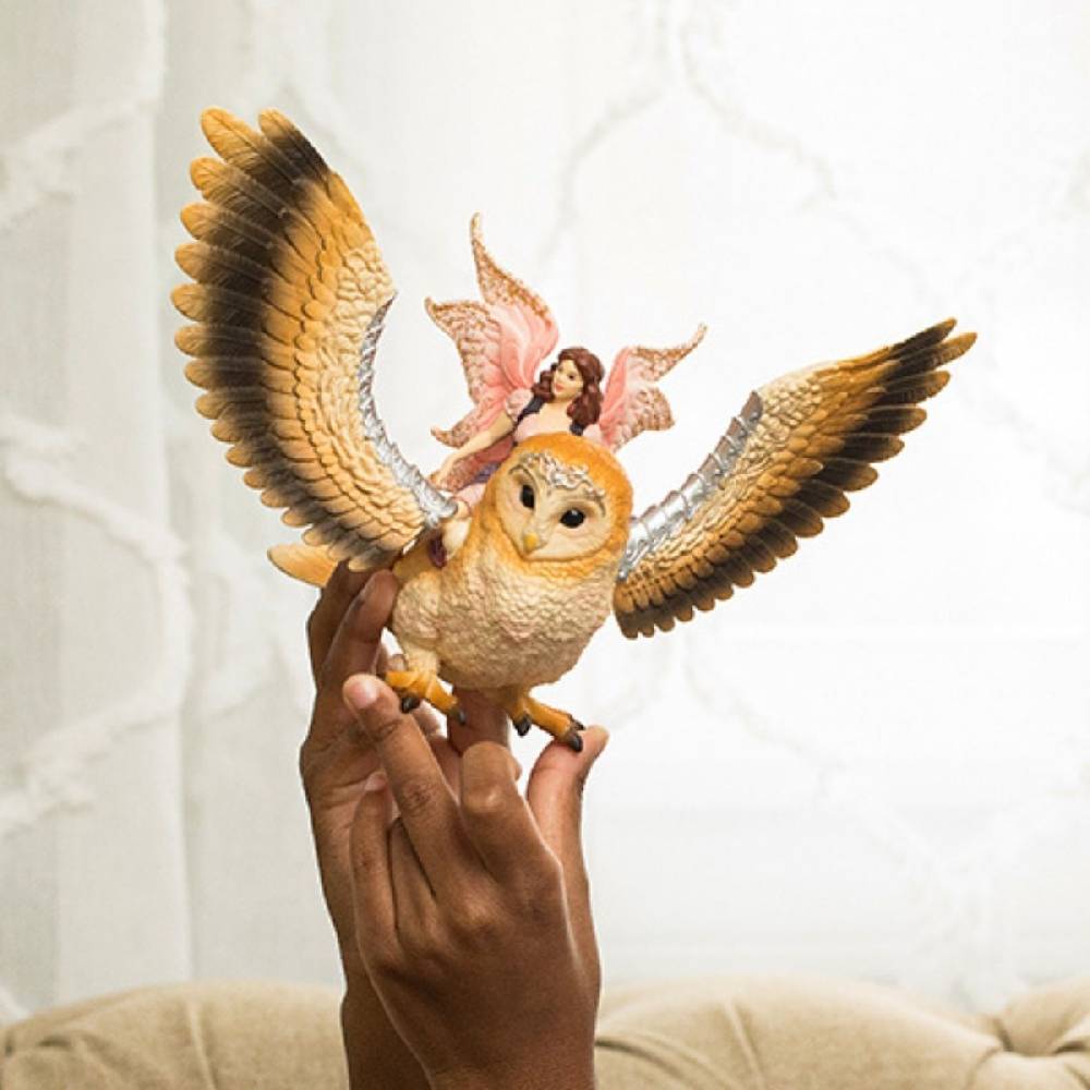Schleich Elfe auf Glitzer-Eule Outlet