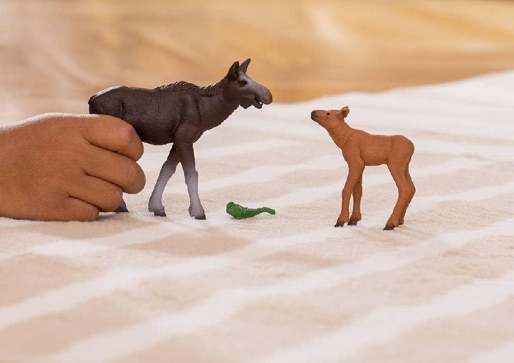 Schleich Elchkuh mit Kalb Zeitlich begrenztes Angebot