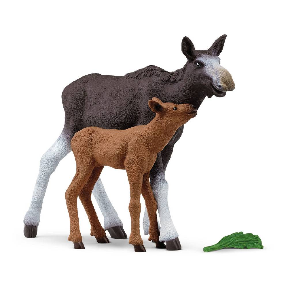 Schleich Elchkuh mit Kalb Zeitlich begrenztes Angebot