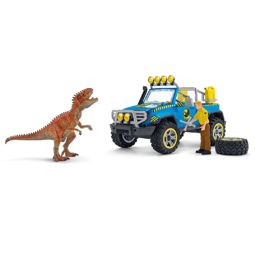 Schleich Geländewagen mit Dino-Außenposten zollfrei