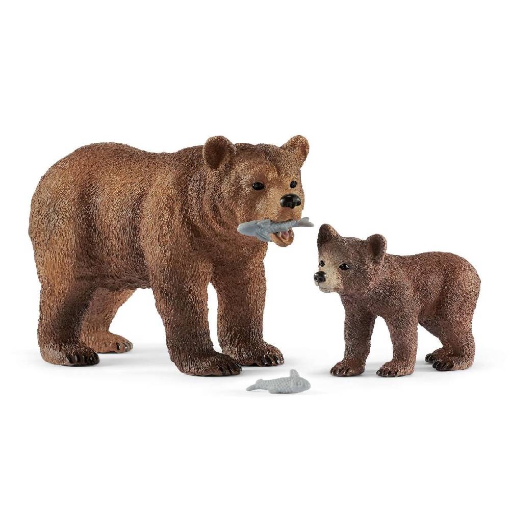 Schleich Grizzlybär-Mutter mit Jungem Weihnachtsangebot