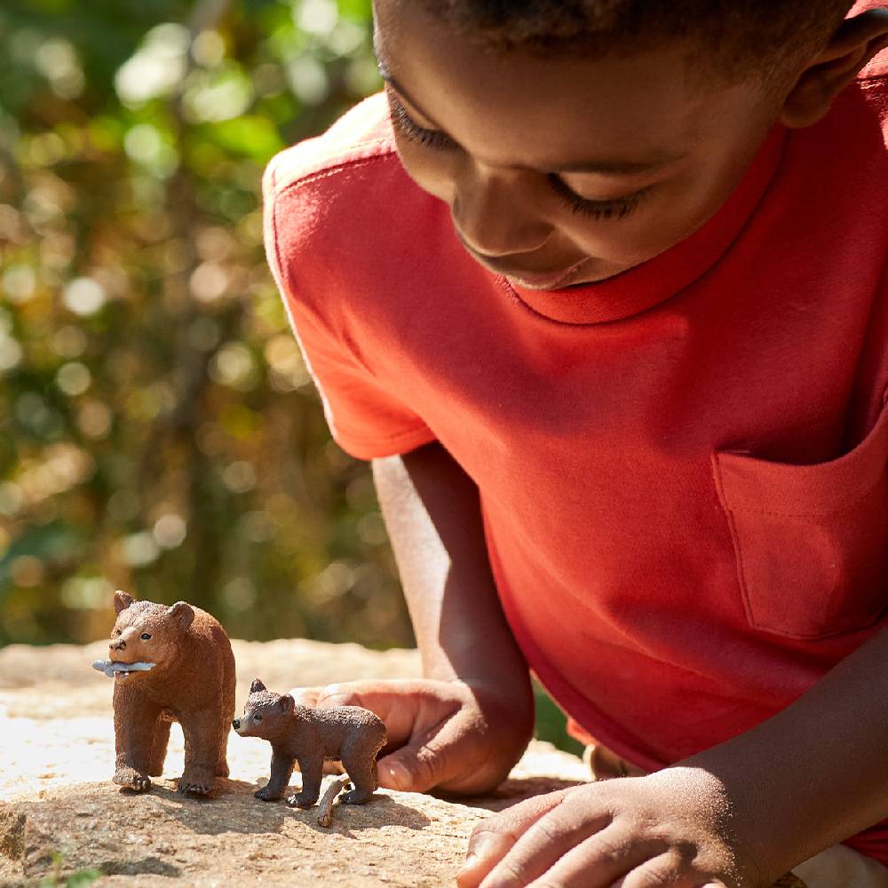 Schleich Grizzlybär-Mutter mit Jungem Weihnachtsangebot
