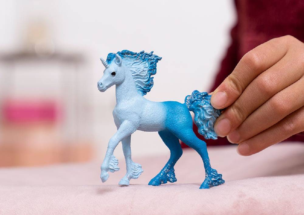 Schleich Elementa Wasserflammeneinhorn Fohlen Schlussverkauf