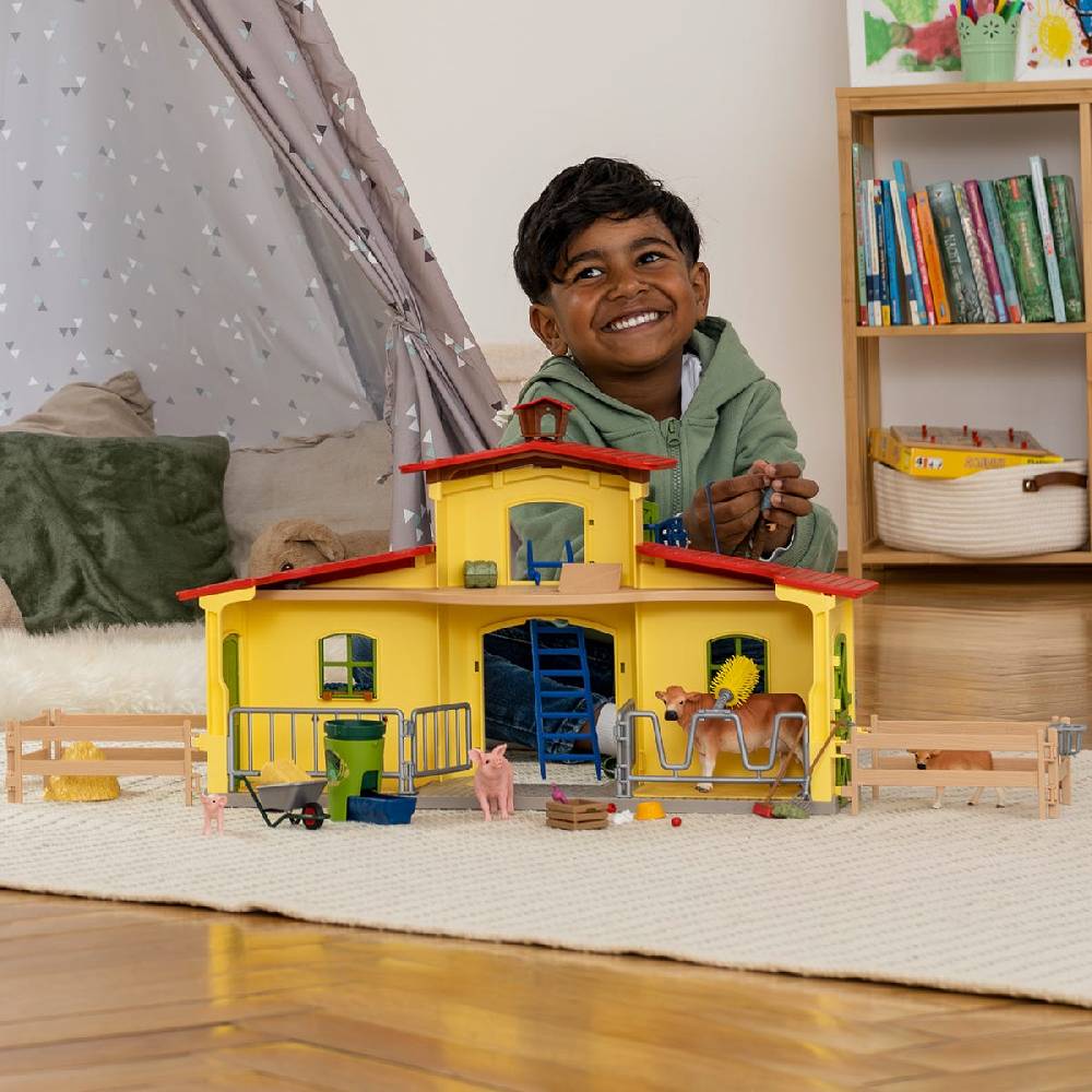 Schleich Großer Stall mit Tieren und Zubehör 50% Rabatt mit kostenlosem Versand