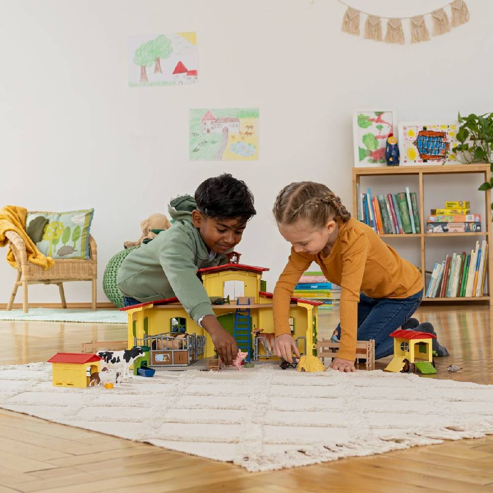 Schleich Großer Stall mit Tieren und Zubehör 50% Rabatt mit kostenlosem Versand