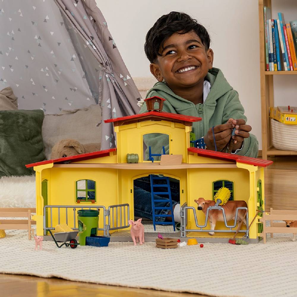 Schleich Großer Stall mit Tieren und Zubehör 50% Rabatt mit kostenlosem Versand