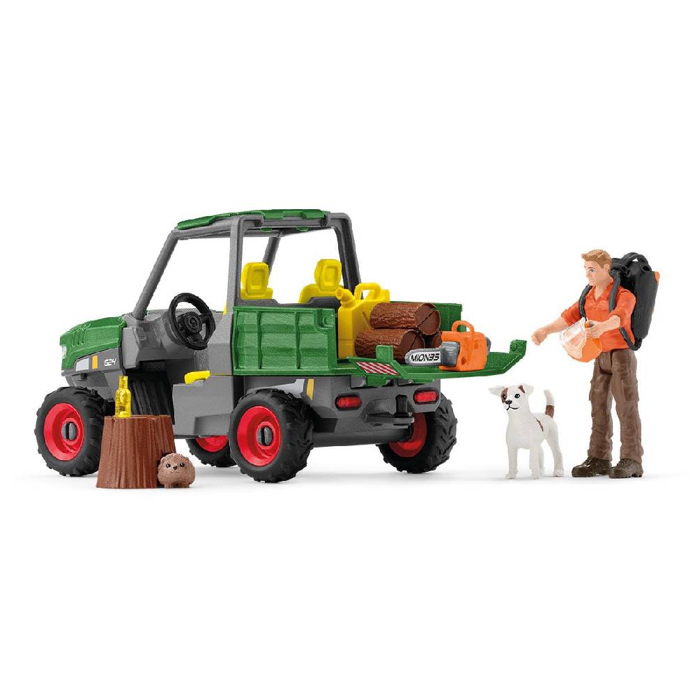 Schleich Waldbauer mit Fahrzeug Fabrik Onlineshop