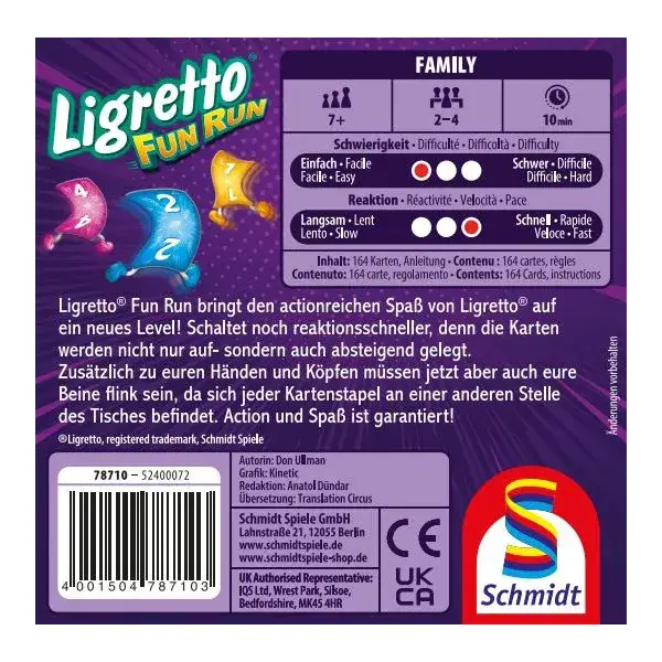 Schmidt Spiele Ligretto® Fun Run, Kartenspiel Tiefpreis