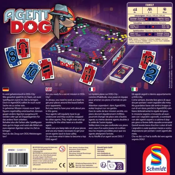 Schmidt Spiele Agent DOG®, Familienspiel Kostenlose Rückgabe