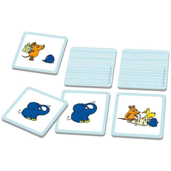 Schmidt Spiele Die Maus: Elefanten-Memo, 50. Geburtstag, Kinderspiel Letzte 3 Tage