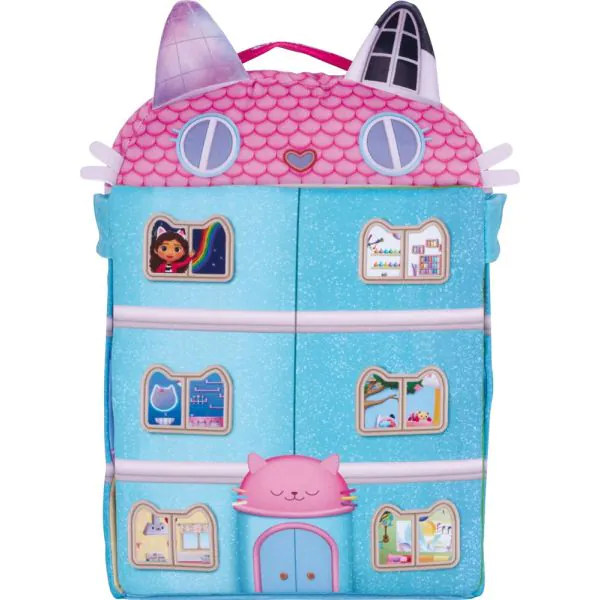 Schmidt Spiele Gabby's Dollhouse: Puppenhaus mit 3 Figuren und Lift, 41 cm, Plüsch Sonderangebot der Fabrik