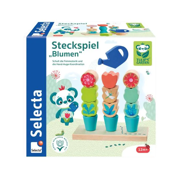 Schmidt Spiele TULIP'S GARDEN by SELECTA® Kleinkindwelt: Steckspiel Blumen, 14 Teile Online