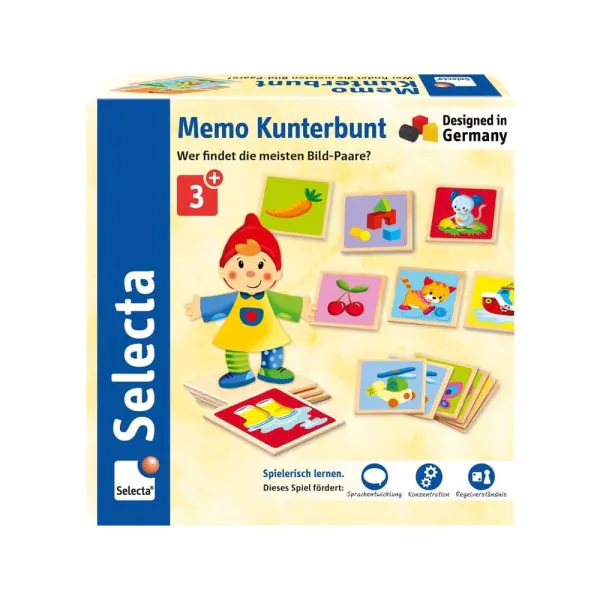 Schmidt Spiele Memo Kunterbunt aus Holz, 36 Teile Verkauf