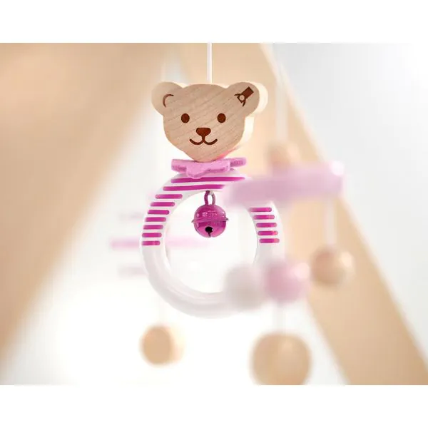 Schmidt Spiele Steiff: Spieltrapez rosa aus Massivholz, 59 cm im Angebot