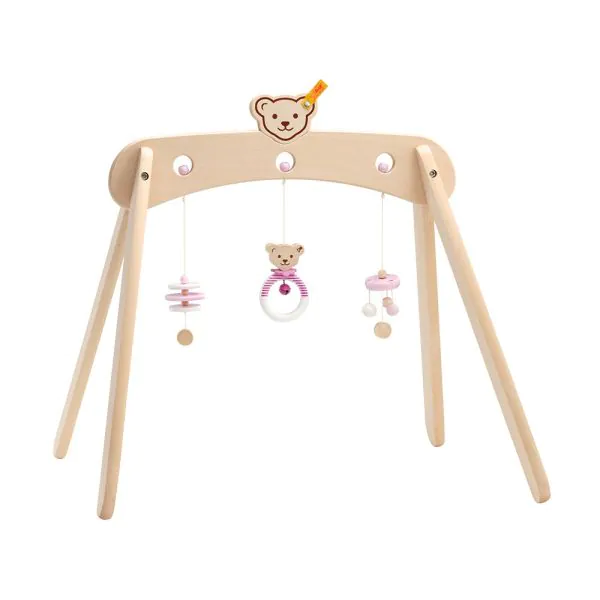 Schmidt Spiele Steiff: Spieltrapez rosa aus Massivholz, 59 cm im Angebot