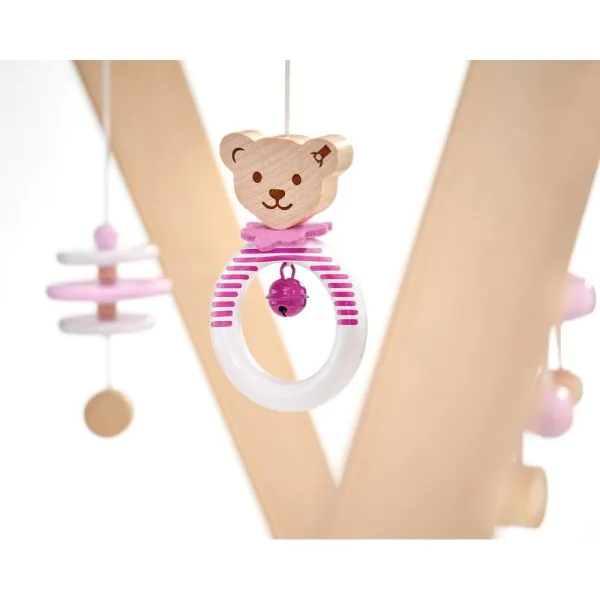 Schmidt Spiele Steiff: Spieltrapez rosa aus Massivholz, 59 cm im Angebot