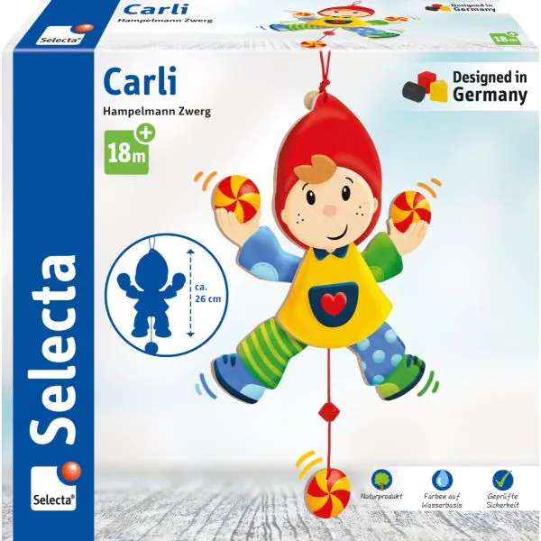 Schmidt Spiele Carli, Hampelmann, 26 cm Großer Ausverkauf