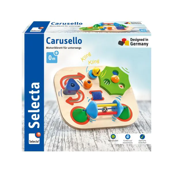 Schmidt Spiele Carusello, Motorikbrett für unterwegs, 19 cm Begrenztes Angebot