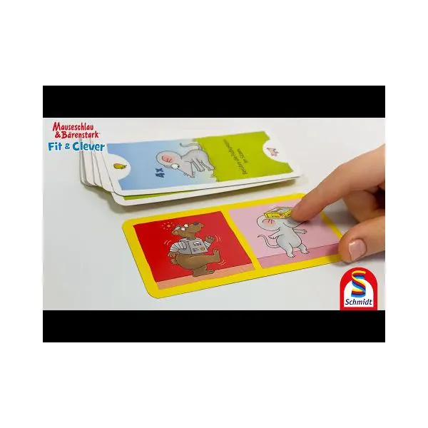 Schmidt Spiele Mauseschlau & Bärenstark: Fit und Clever, Kinderkartenspiel Weihnachtsangebot