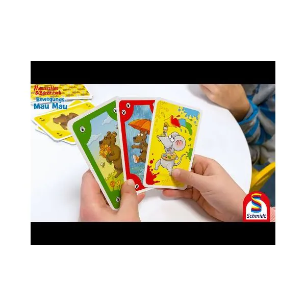 Schmidt Spiele Mauseschlau & Bärenstark: Bewegungs-Mau Mau, Kinderkartenspiel Osterangebot