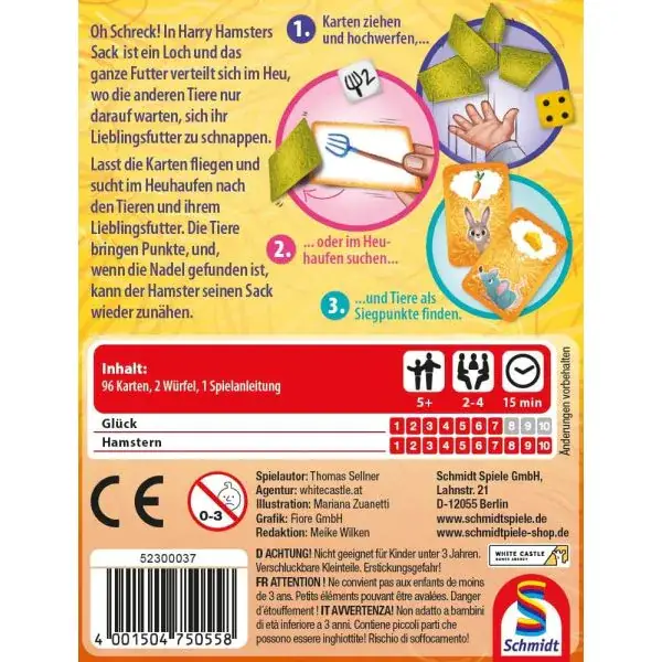 Schmidt Spiele Die Nadel im Heuhaufen, Kartenspiel Jubiläumsangebot