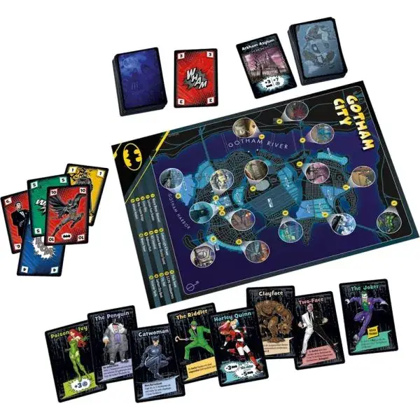 Schmidt Spiele DC Super Hero: Batman – Chaos City, Kartenspiel Lagerräumung
