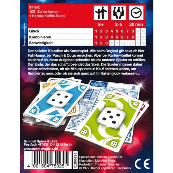 Schmidt Spiele Karten-Kniffel® Riesige Ersparnisse