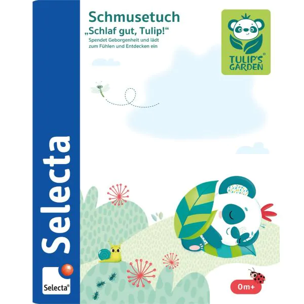 Schmidt Spiele TULIP'S GARDEN by SELECTA Soft Toy: Schmusestuch, Schlaf gut, Tulip, 20 cm Sonderangebot