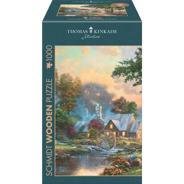 Schmidt Spiele Thomas Kinkade Studios: Am alten Mühlenbach, 1.000 Teile Holzpuzzle Black Friday