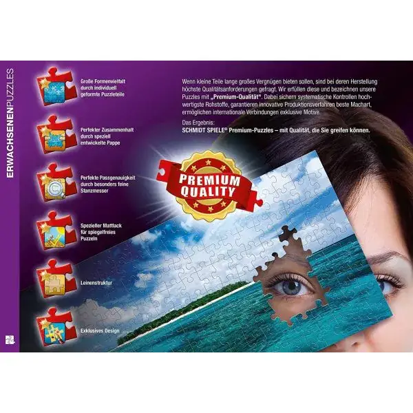 Schmidt Spiele Puzzlezeit mit Katze, 1.000 Teile Puzzle Cyber Monday